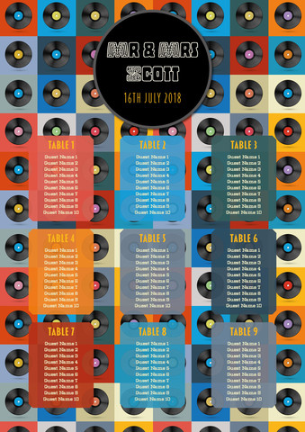 Vinyl Table Plan